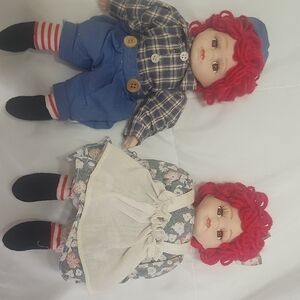 Adorable Red-Haired Doll Set with Outfits